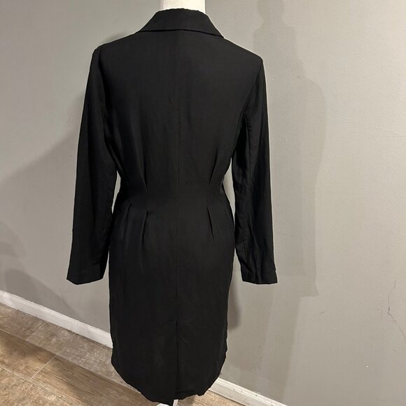 ASTR The Label Reede Jacket Black Linen Blend Womens Small EUC - Picture 5 of 12